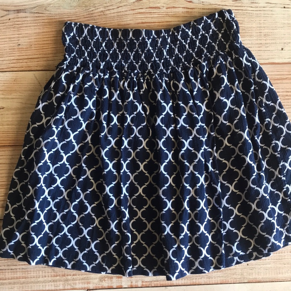 Navy nautical skirt